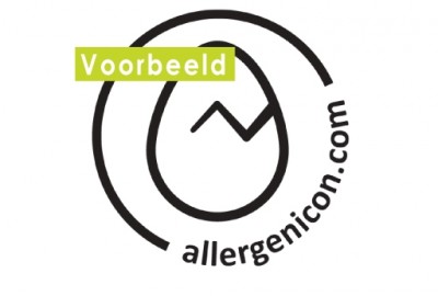 Allergeneniconen stickervel transparant ei