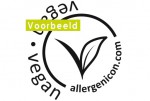 Iconen vegan stickervel transparant